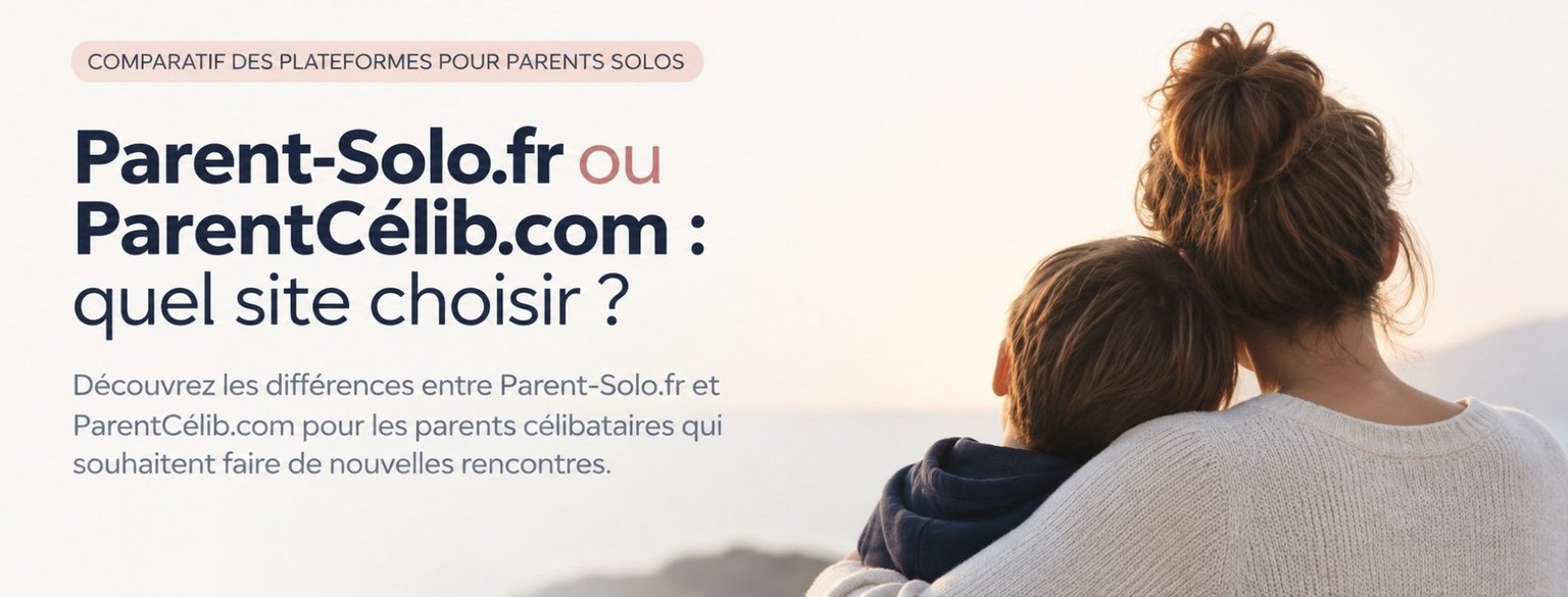 Parent célibataire avec son enfant illustrant le comparatif entre Parent-Solo.fr et ParentCélib.com. Copier